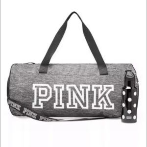 VS PINK duffle bag water bottle gym tote travel